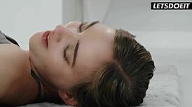 Yoga Session with Petite Teen Oxana Chic Ignites Wild Fucking Now!