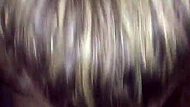 blonde bbw giving sloppy blowjob to bbc 😏