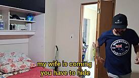 Cuckold husband invites friend to watch and join wife