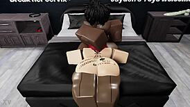 Railing that nasty thick redhead bitch with big black cock in Roblox! Her big ass bouncing wildly!