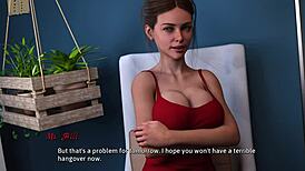 In summer heat, a curvy girl in cute outfit explores 3d porn.
