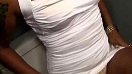 Slutty Cum Whore Serenity Sucking Big Cock Through Gloryhole in Heels