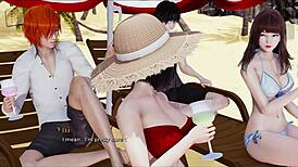 Imagine my real desire: that big-ass Indian babe with huge tits teasing in the game.