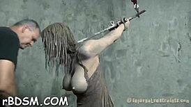 Branding sadomasochism with ball licking naked bent over blowjob doggystyle sucking slut cock