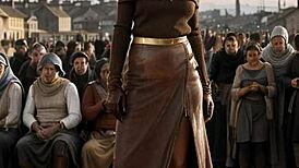 The Duchess struts in leather for an AI-illustrated erotic fantasy