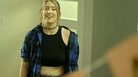 Asian coed lulu chu licks and fingers former babysitter electra rayne in lesbian scissoring