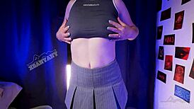 Stepdaughter Xsanyany Teases My Dick Hotly with Tits and Lips!