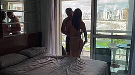 Pretty Plump Babe in Missionary Anal Sex on Beach Pt1