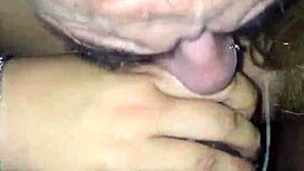 blonde bbw giving sloppy blowjob to bbc 😏