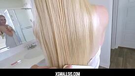 xsmall 18+sis - stepmom allows stepbrother to join in with stepsister emma starletto