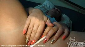 Lola Ash Lets Me Stretch Her with Big Black BBC Dildo in POV