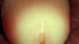 Whoa, pregnant babe gets wild with cumflation action in the toilet!