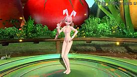 megurine luka in popipo project diva nude mod full nude bunny costume 😍