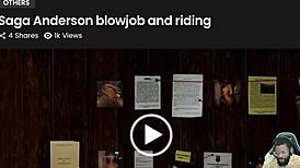 In Widowmaker's wild ride, Saga rides while sucking cock, her thicc ass goth squirrel girl getting anal fucked.