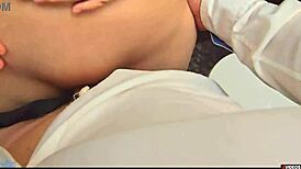 teacher cums in my panties in school toilet during break