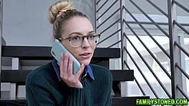 hey, loving stepdad punishing stepdaughter lily larimar with some rough fingering. she deserved it, right?