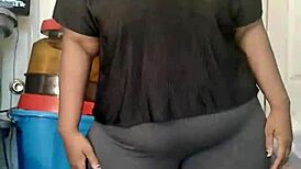 Nasty Dominican Housewife with Juicy Ass in Caribbean Action