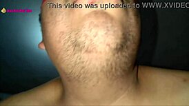 in this scene, a latina milf prostitute in lingerie and high heels gives a footjob with her fishnet clad feet