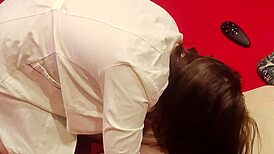 My Homemade Sexy Nurse Gives Cunnilingus and Blowjob to Orgasm