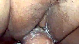 ohh, your dick feels so hard against my wet hairy pussy, wife