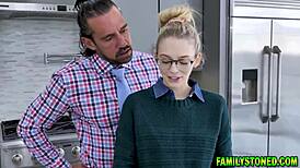 hey, loving stepdad punishing stepdaughter lily larimar with some rough fingering. she deserved it, right?