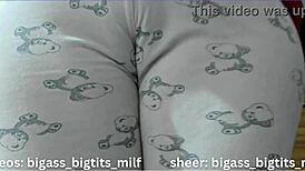 I crave touching my oiled milf ass in pajamas