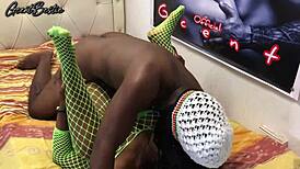 Damn! Rough and Fast Black Couple Banging Hard in Amateur Porn!