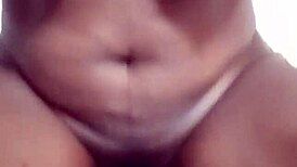 melina sits on big black cock with petite body