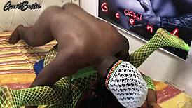 Damn! Rough and Fast Black Couple Banging Hard in Amateur Porn!