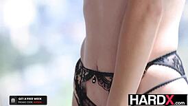 HardX - Gorgeous Freya Parker Rides Massive Cock in Hardcore Brunette Action