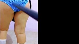 After some beers, I caught her masturbating. I took advantage to punish and fuck this Mexican student after class.