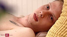 Tattooed blonde with braces, wanna see how she gets creampied hard?