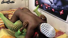 Damn! Rough and Fast Black Couple Banging Hard in Amateur Porn!