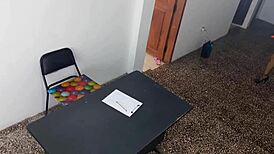 In the office, my stepfather's secretary submits to me, bending over for standing sex as I fuck her hard.