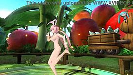megurine luka in popipo project diva nude mod full nude bunny costume 😍