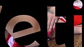 blonde cheerleader layla love performs with friend