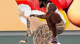 Hey, can you handle horny slut Barbie City taking ghetto pornstar cock deep?