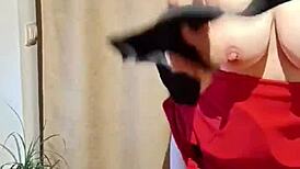 My teacher in a short red dress shows her vagina, I couldn’t resist, we ended up bangin’.