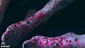 Redhead barefoot feet crave kinky tickling games