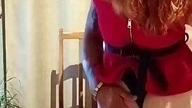 My teacher in a short red dress shows her vagina, I couldn’t resist, we ended up bangin’.