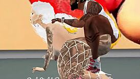 Hey, can you handle horny slut Barbie City taking ghetto pornstar cock deep?