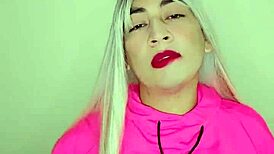 transexual babe flaunts a rosy and tasty cock for fun.