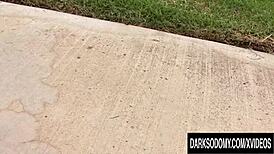 Damn, anal whore Chelsie Rae takes a huge black cock deep in her ass!