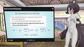 Naked VTuber Explains GPS Satellites in Wild 3D Lecture