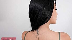 Fit18 - Delilah Dagger, tiny 5-foot gymnast, gets cast and creampied in POV