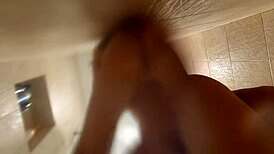 Spying on my friend's wife in the shower, and she says come join me