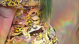 joan day flaunts her curvy big ass in see through leggings 😍