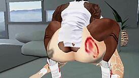 Hey, can you handle horny slut Barbie City taking ghetto pornstar cock deep?