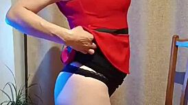 My teacher in a short red dress shows her vagina, I couldn’t resist, we ended up bangin’.