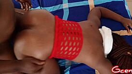 Hot woman gets banged in doggy style missionary